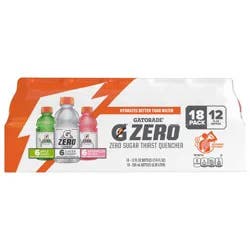 Gatorade Zero Sugar Thirst Quencher Variety 12 Fl Oz X 18 Count