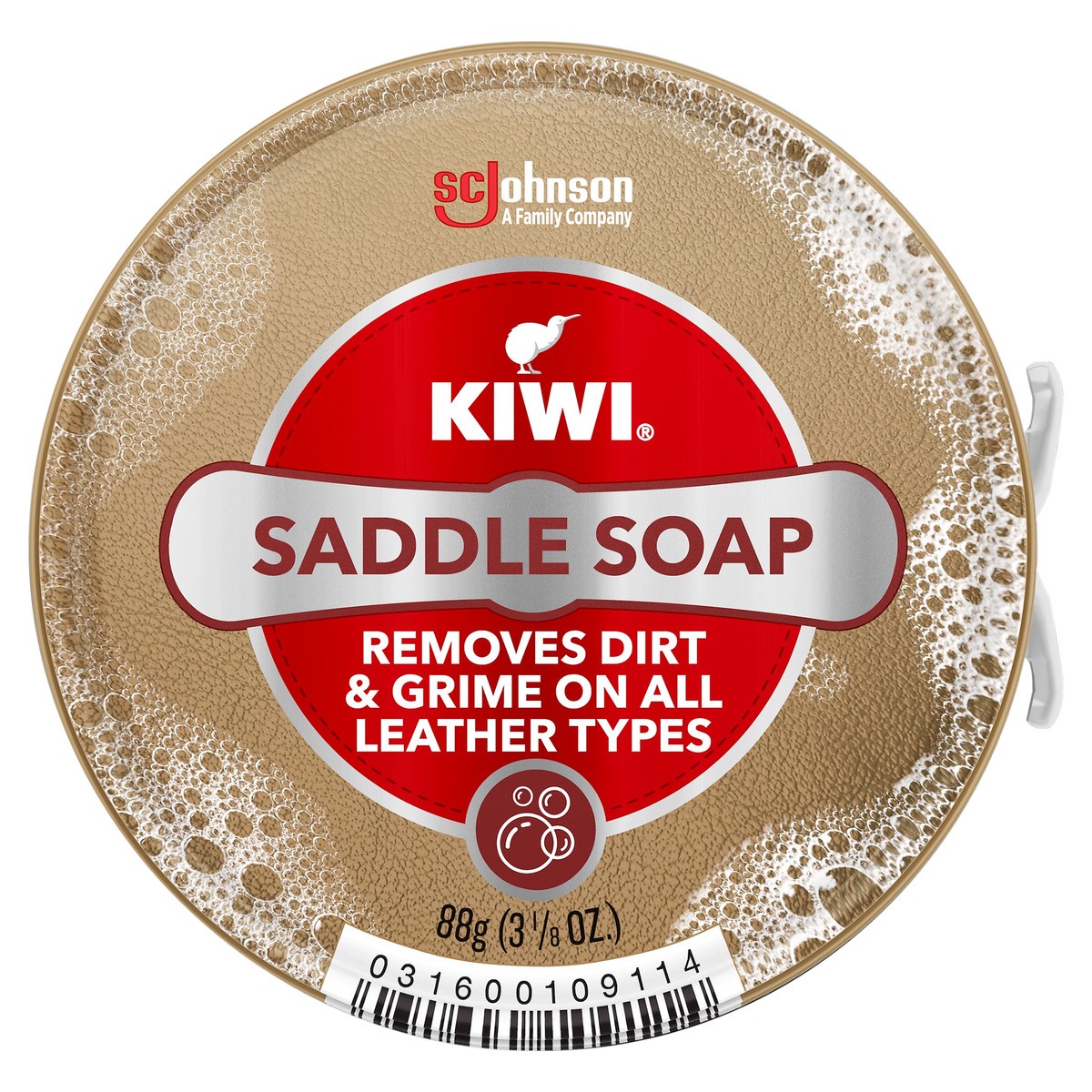 slide 1 of 1, KIWI Saddle Soap, 3.125 oz