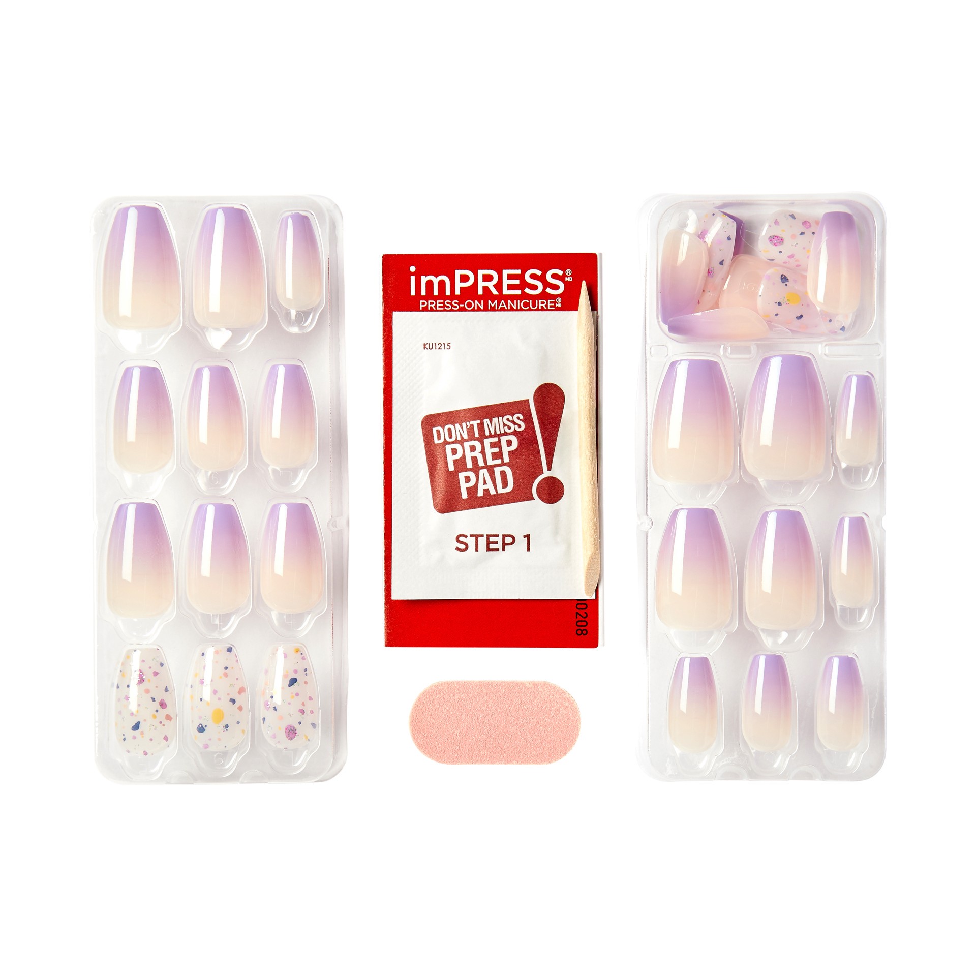 slide 2 of 5, imPRESS Press-On Manicure Nails Medium Length 30 ea, 30 ct