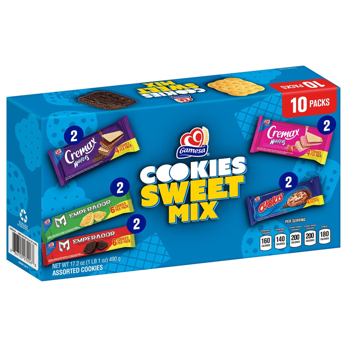 slide 6 of 9, Gamesa Sweet Mix Cookies Variety 17.2 Oz 10 Count, 10 ct