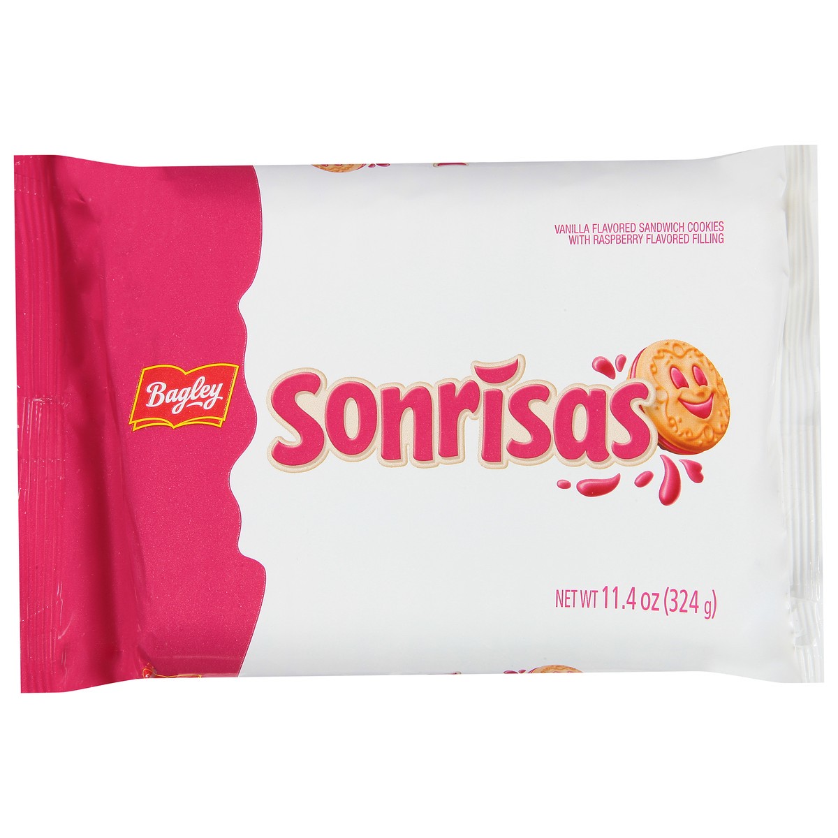 slide 3 of 14, Bagley Sonrisas Vanilla Flavored Sandwich Cookies 11.4 oz, 11.4 oz