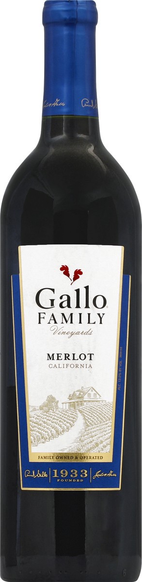 slide 1 of 4, Gallo Family Merlot 750 ml, 750 ml