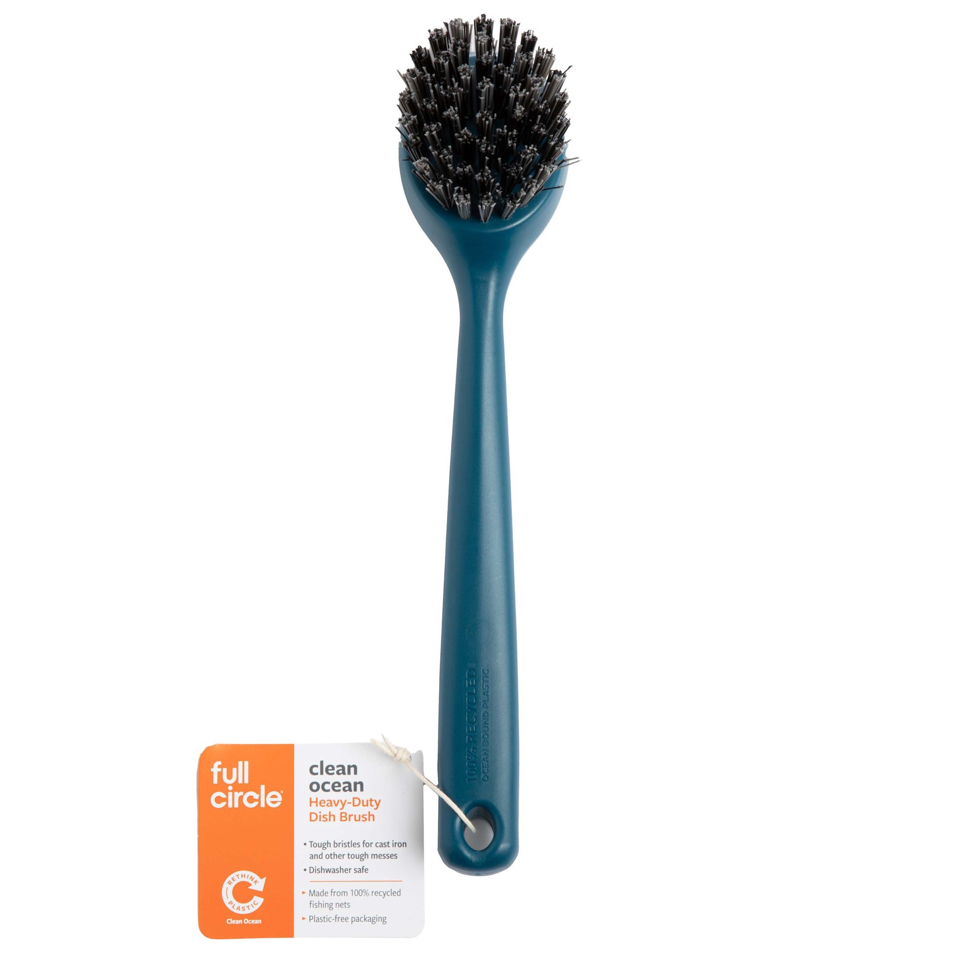 slide 1 of 1, Full Circle Clean Ocean Heavy-Duty Dish Brush, 1 ct