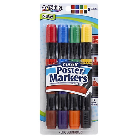 slide 1 of 1, Art Skill Poster Brd Markers - Each, 1 ct