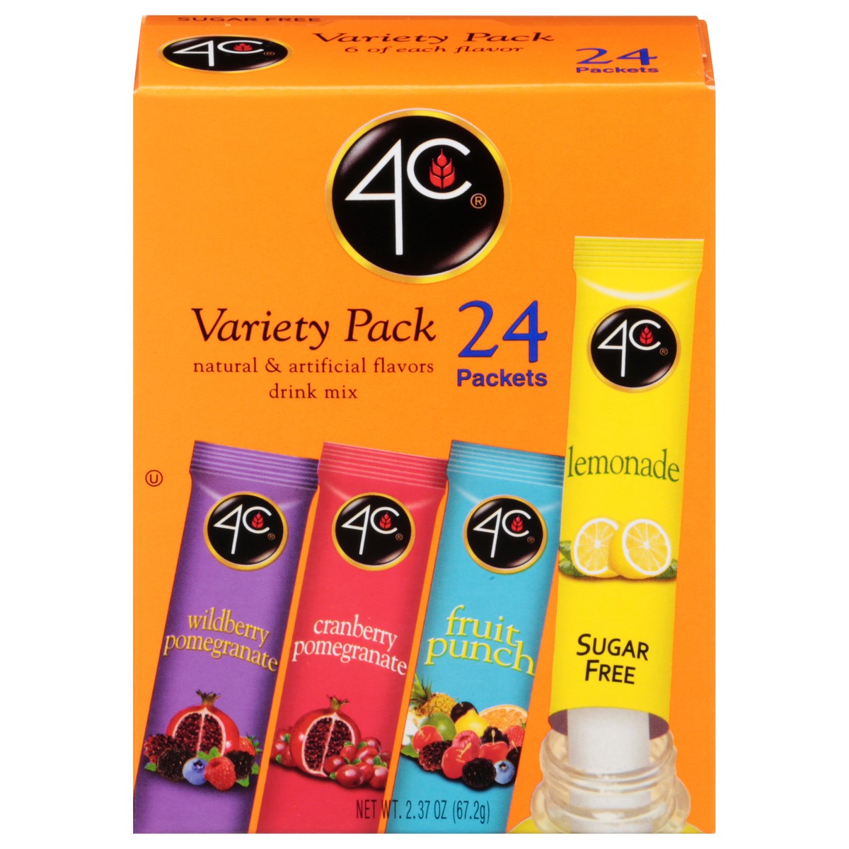 slide 1 of 14, 4C Totally Light 2Go Drink Mix / Variety Pack Bonus Pack, 24 ct