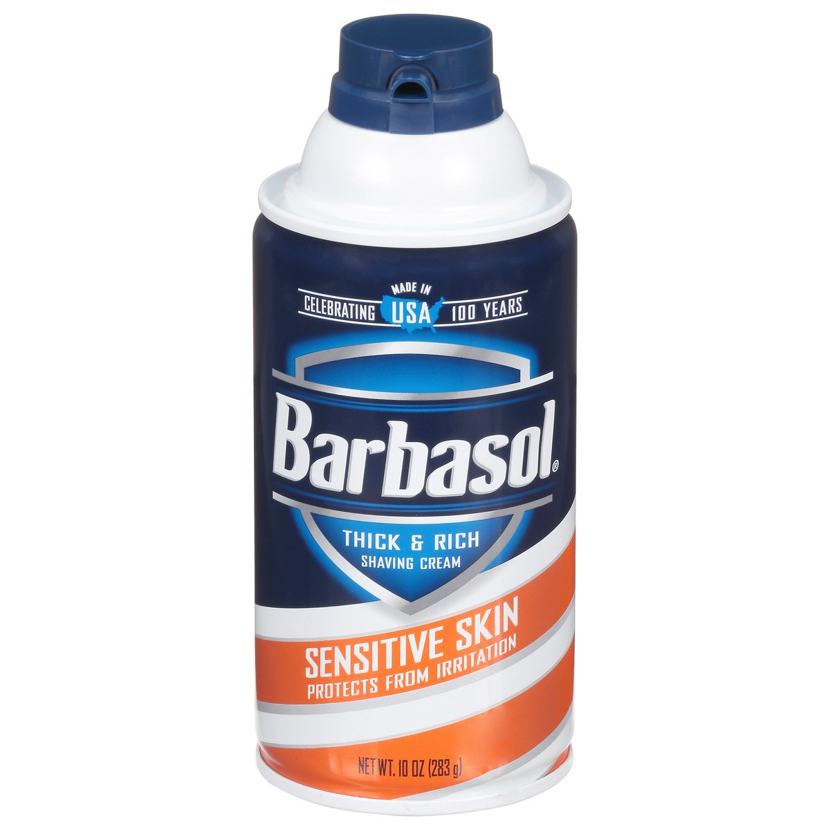 slide 1 of 2, Barbasol Sensitive Skin Thick & Rich Shaving Cream 10 oz, 10 oz