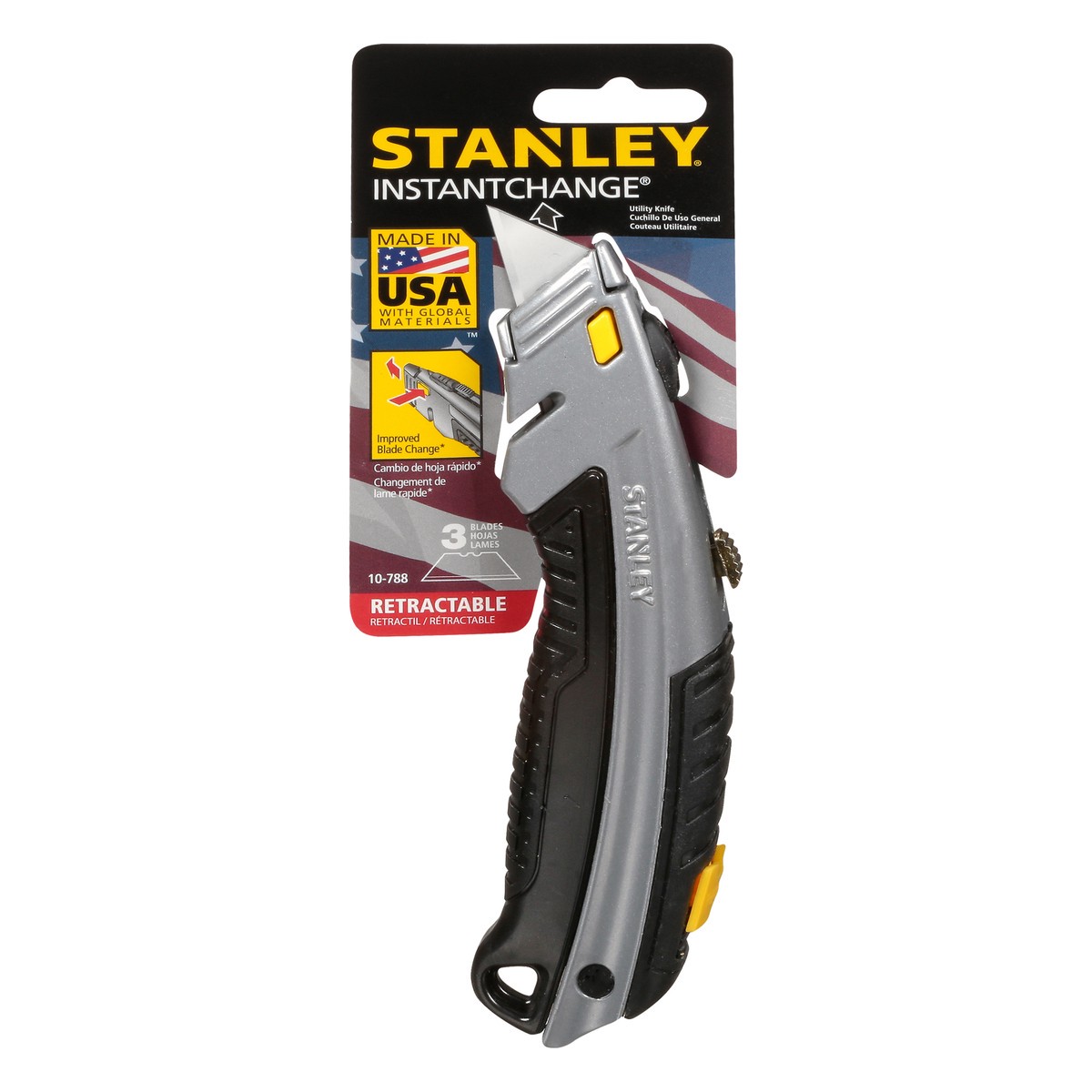slide 1 of 9, Stanley 6-5/8 Inch Instant Change Knife, 1 ct