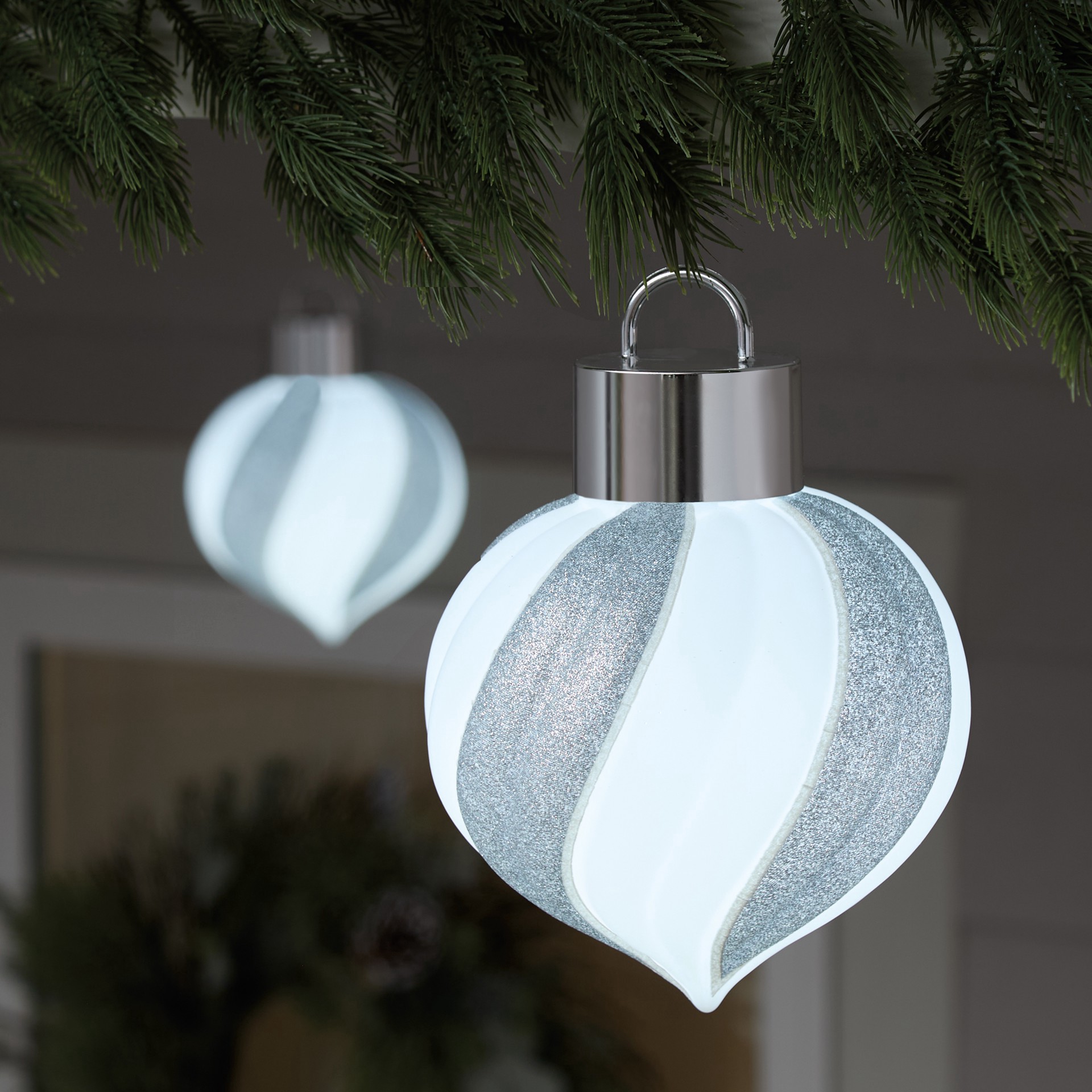 slide 2 of 4, 9" Jumbo Led Ornament By Ashland, 9 in