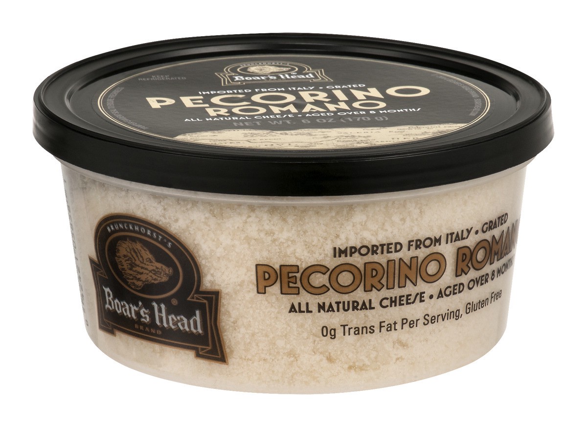 slide 2 of 7, Boar's Head Boars Head Cheese Grated Peccorino Romano, 6 oz