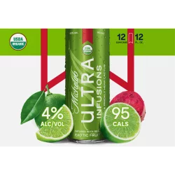 Michelob Ultra Infusions Lime & Prickly Pear Cactus Light Beer, 4% ABV