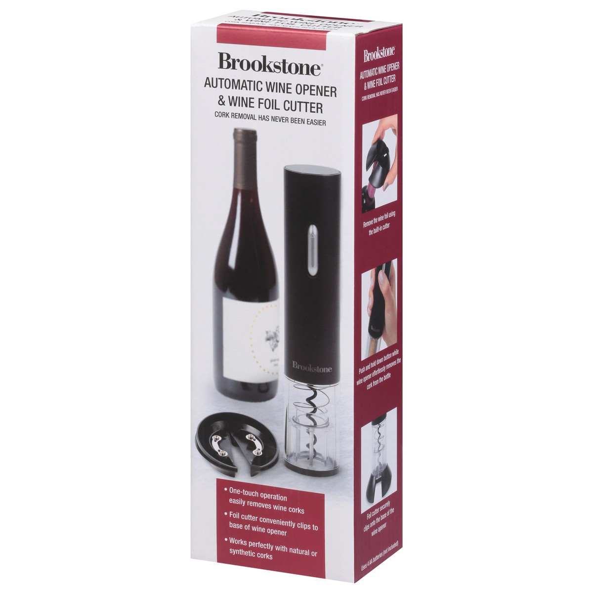 slide 3 of 9, Brookstone Auto Wine Opener, 1 ct