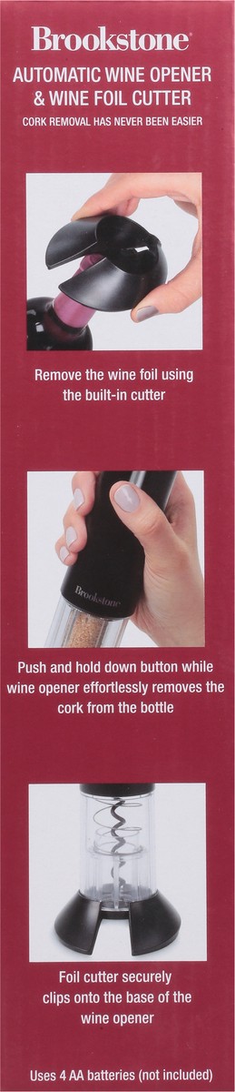 slide 8 of 9, Brookstone Auto Wine Opener, 1 ct