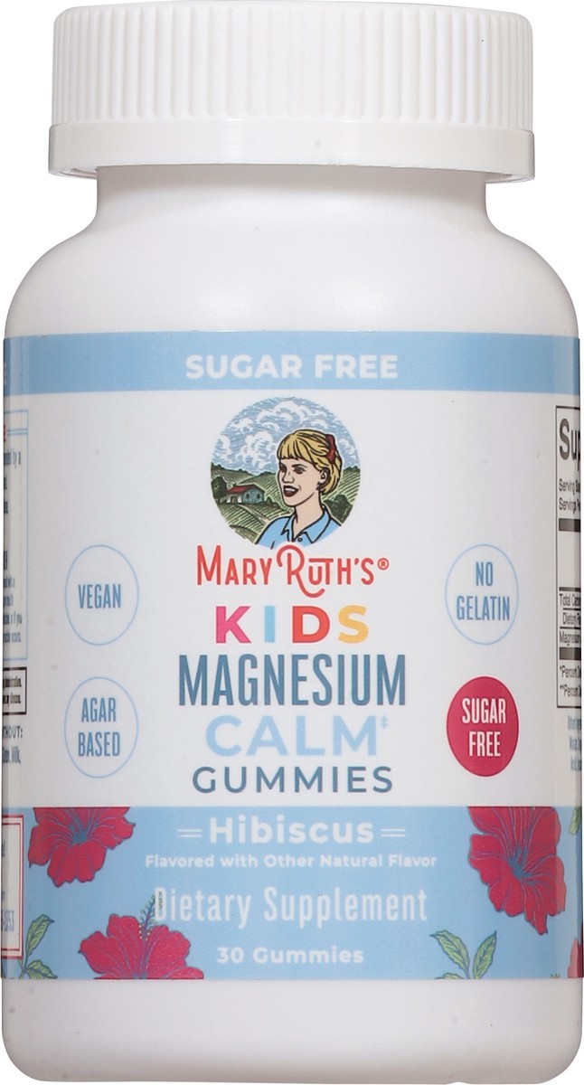 slide 9 of 16, MaryRuth's Sugar Free Calm Kids Hibiscus Magnesium 30 Gummies, 30 ct