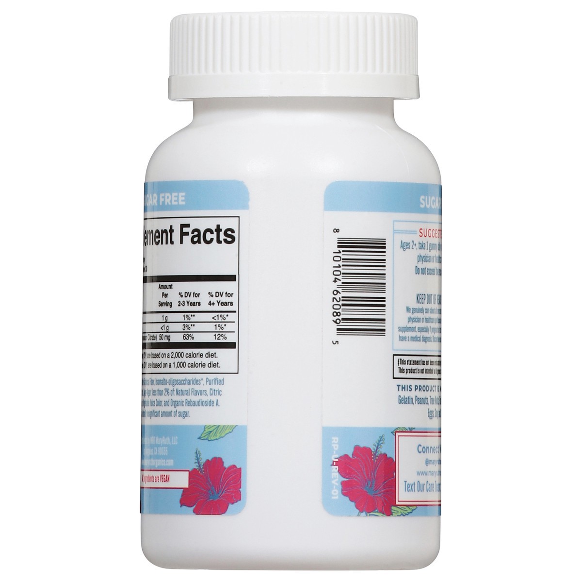 slide 5 of 16, MaryRuth's Sugar Free Calm Kids Hibiscus Magnesium 30 Gummies, 30 ct