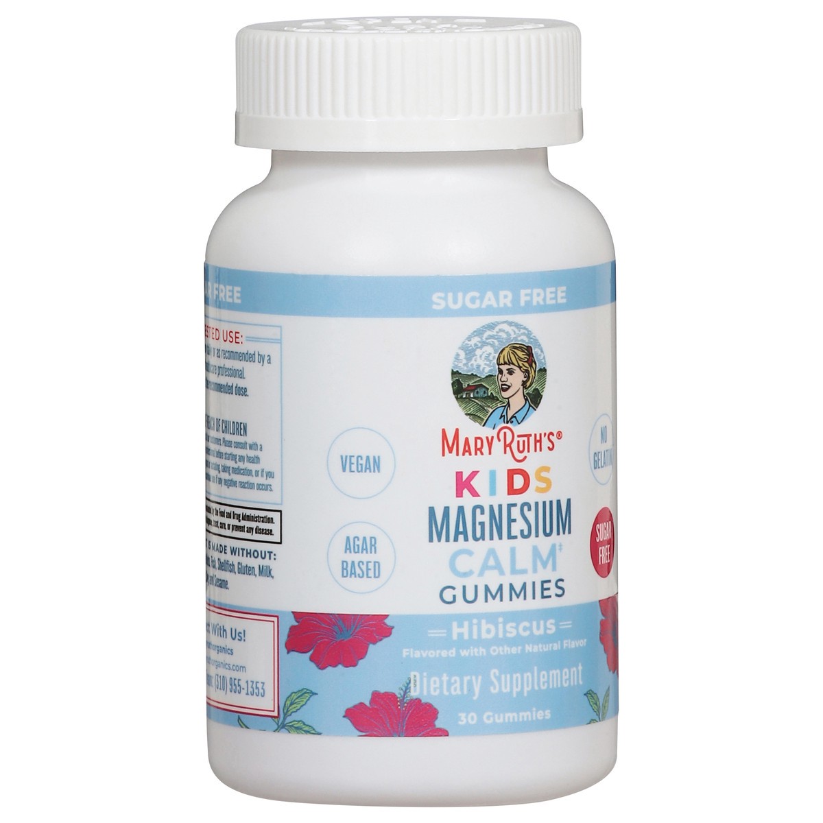 slide 14 of 16, MaryRuth's Sugar Free Calm Kids Hibiscus Magnesium 30 Gummies, 30 ct