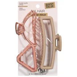 Scünci All Hair Claw Clips - 3 ct