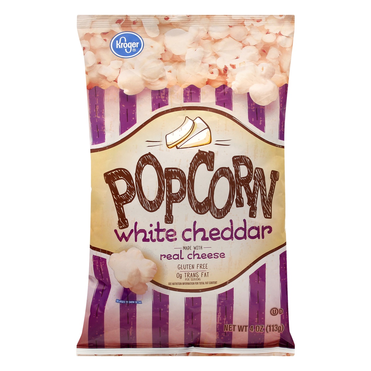 slide 1 of 1, Kroger  White Chedder Popcorn, 4 oz