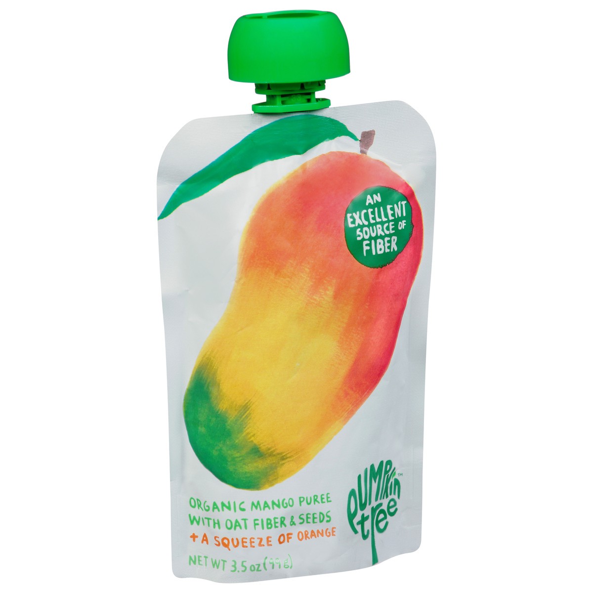 slide 3 of 13, Pumpkin Tree Organic Mango Puree with Oat Fiber & Seeds 3.5 oz, 1 ct