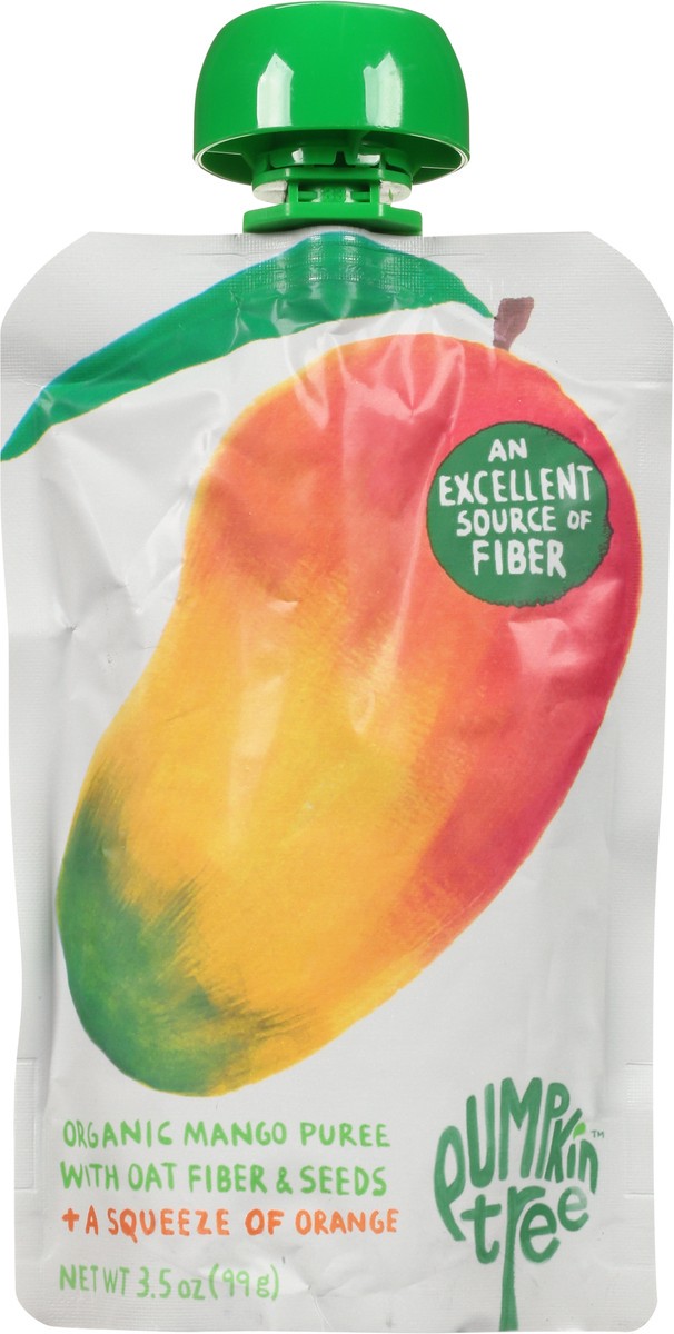 slide 7 of 13, Pumpkin Tree Organic Mango Puree with Oat Fiber & Seeds 3.5 oz, 1 ct