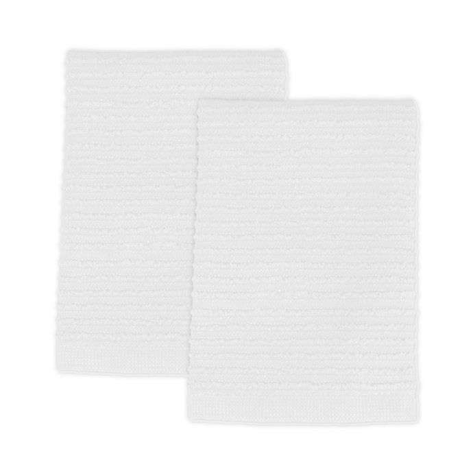 slide 1 of 1, MÜkitchen Mkitchen Ridged Cotton Cloth and Towel Set - White, 2 ct