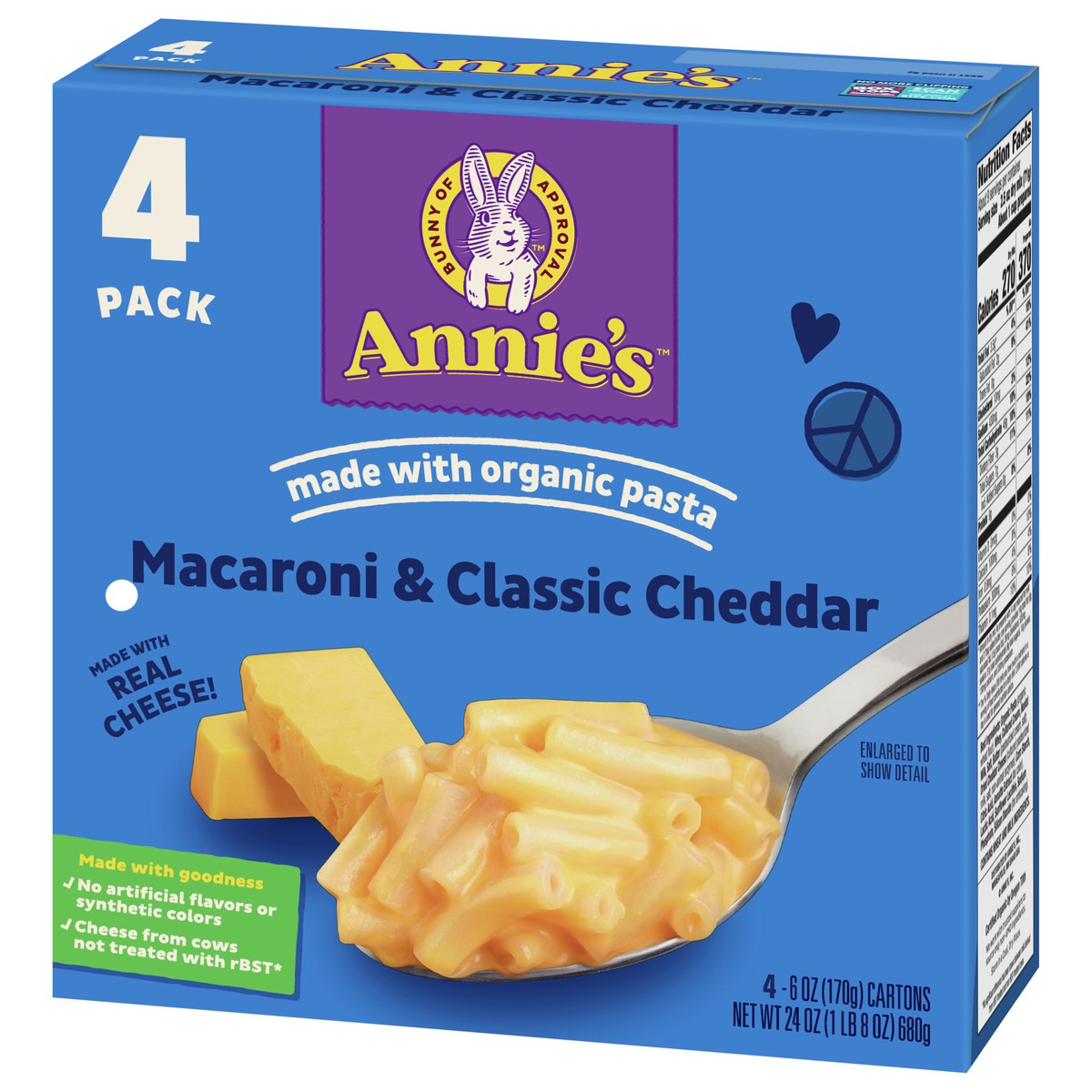 slide 2 of 9, Annie's Classic Mild Cheddar Macaroni & Cheese, 4 ct; 6 oz