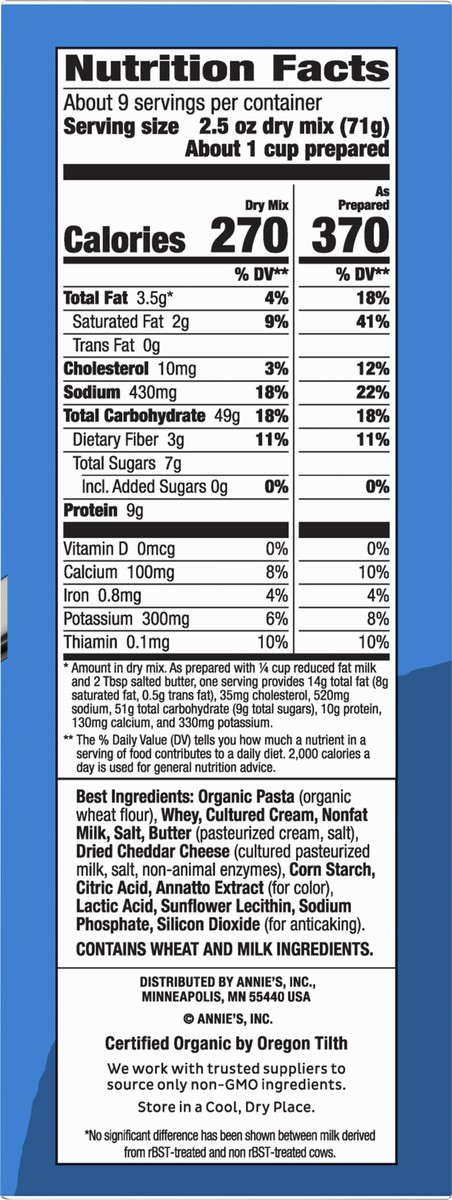 slide 9 of 9, Annie's Classic Mild Cheddar Macaroni & Cheese, 4 ct; 6 oz