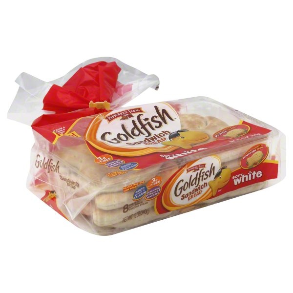 slide 1 of 1, Goldfish Sandwich Bread Soft White, 12 oz