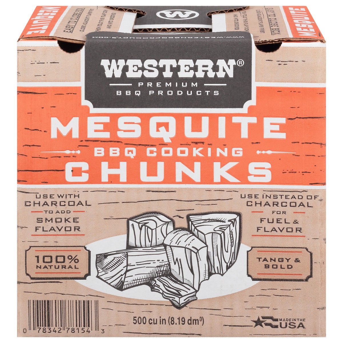 slide 12 of 12, Western Premium BBQ Products Mesquite BBQ Cooking Chunks 1 ea, 1 ct