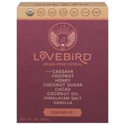Lovebird Cacao Grain-Free Cereal 7 oz