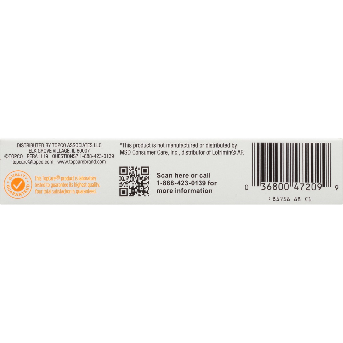 slide 6 of 8, TopCare Athlete's Foot Cream Clotrimazole Usp, 1% Antifungal, 0.5 oz