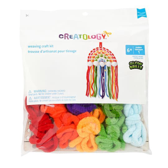 slide 1 of 2, Rainbow Wood Weaving Craft Kit By Creatology, 7 in x 11 in