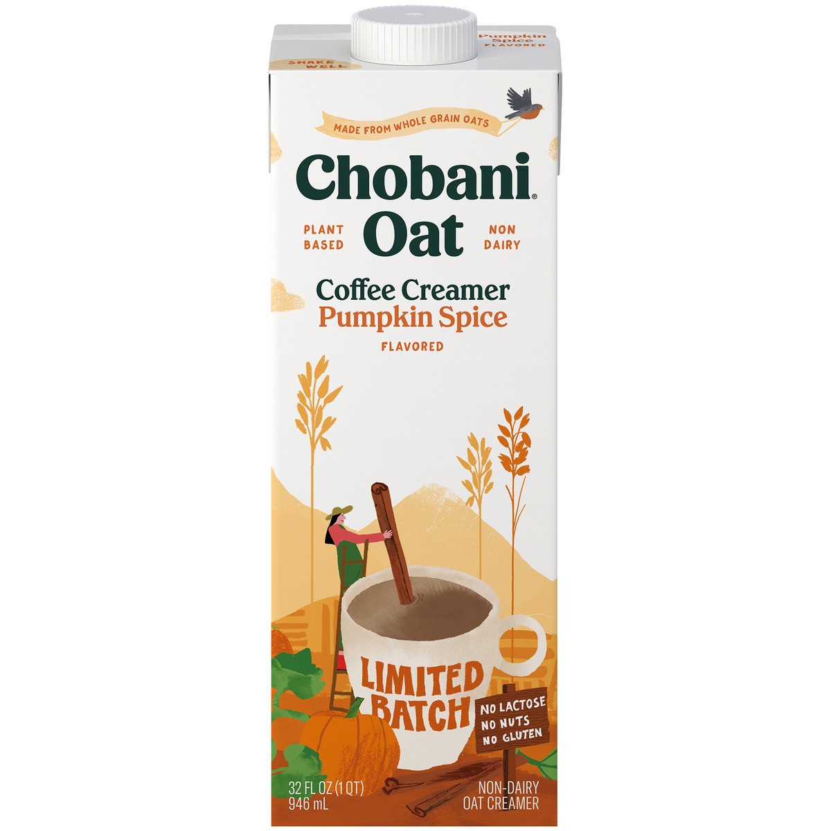 slide 1 of 14, Chobani Pumpkin Spice Oat Creamer, 24 fl oz