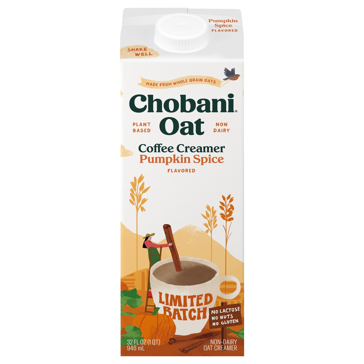 slide 6 of 14, Chobani Pumpkin Spice Oat Creamer, 24 fl oz