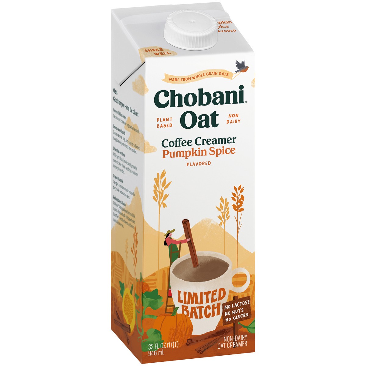 slide 14 of 14, Chobani Pumpkin Spice Oat Creamer, 24 fl oz