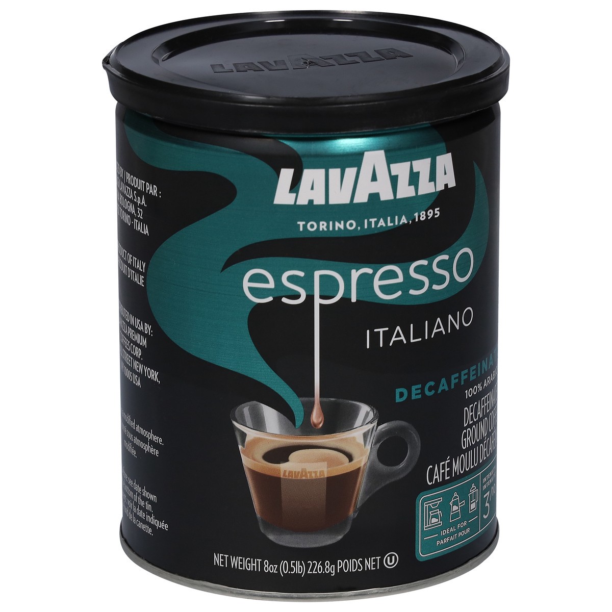 slide 5 of 9, Lavazza Coffee Green Tin - Espresso Decaf, 8 oz