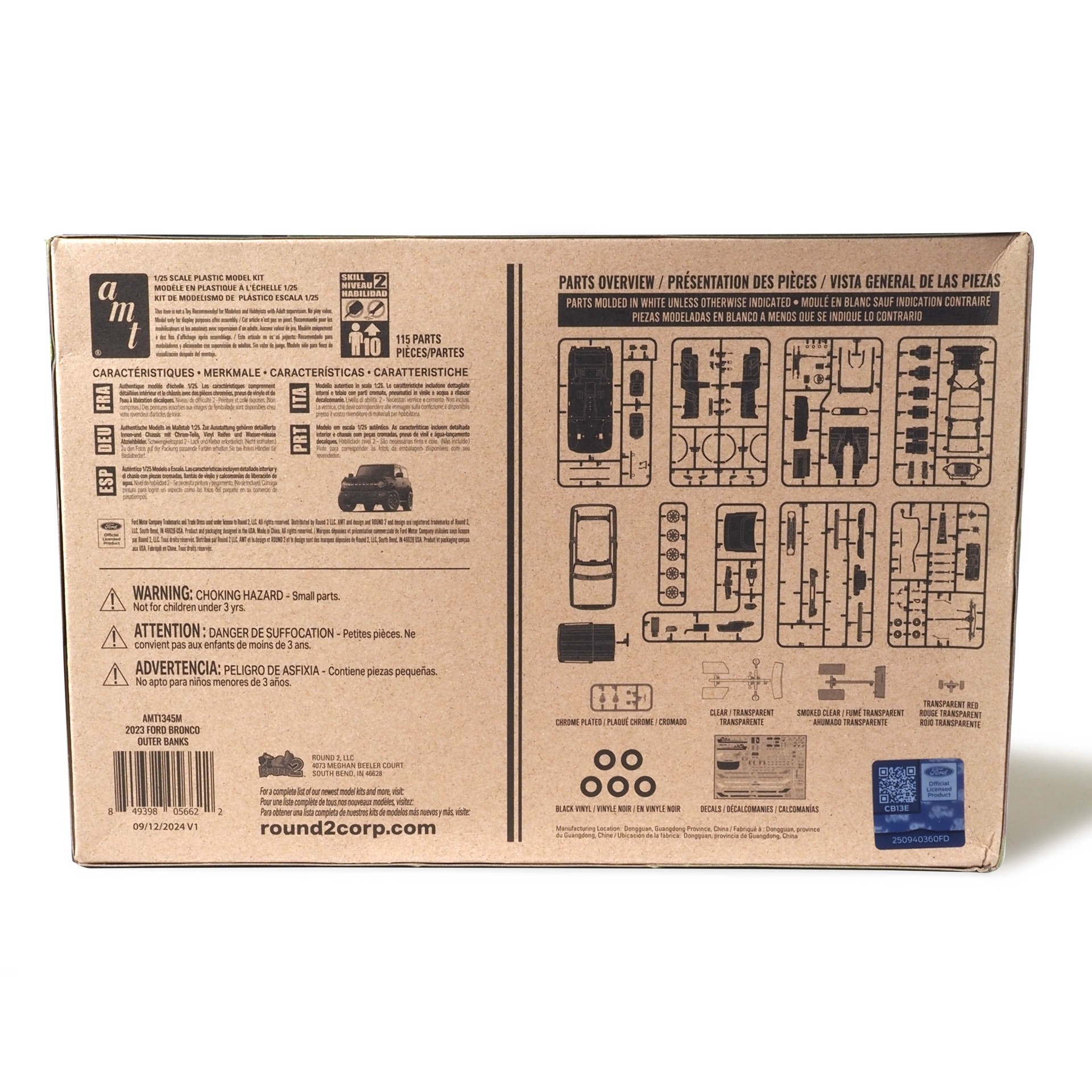 slide 2 of 3, AMT 2023 Ford Bronco Outer Banks Model Kit, 6.75 in