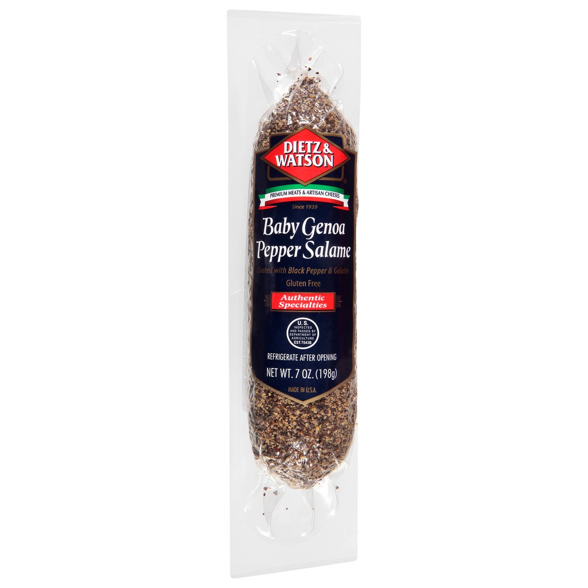slide 4 of 11, Dietz & Watson Baby Genoa Pepper Salame, 7 oz, 7 oz