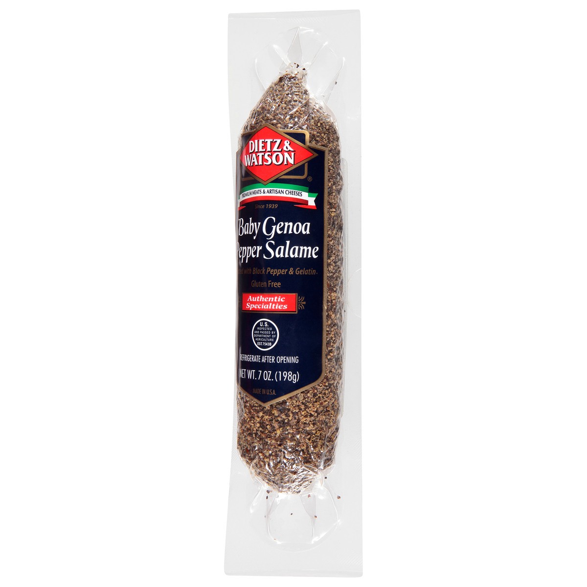slide 3 of 11, Dietz & Watson Baby Genoa Pepper Salame, 7 oz, 7 oz