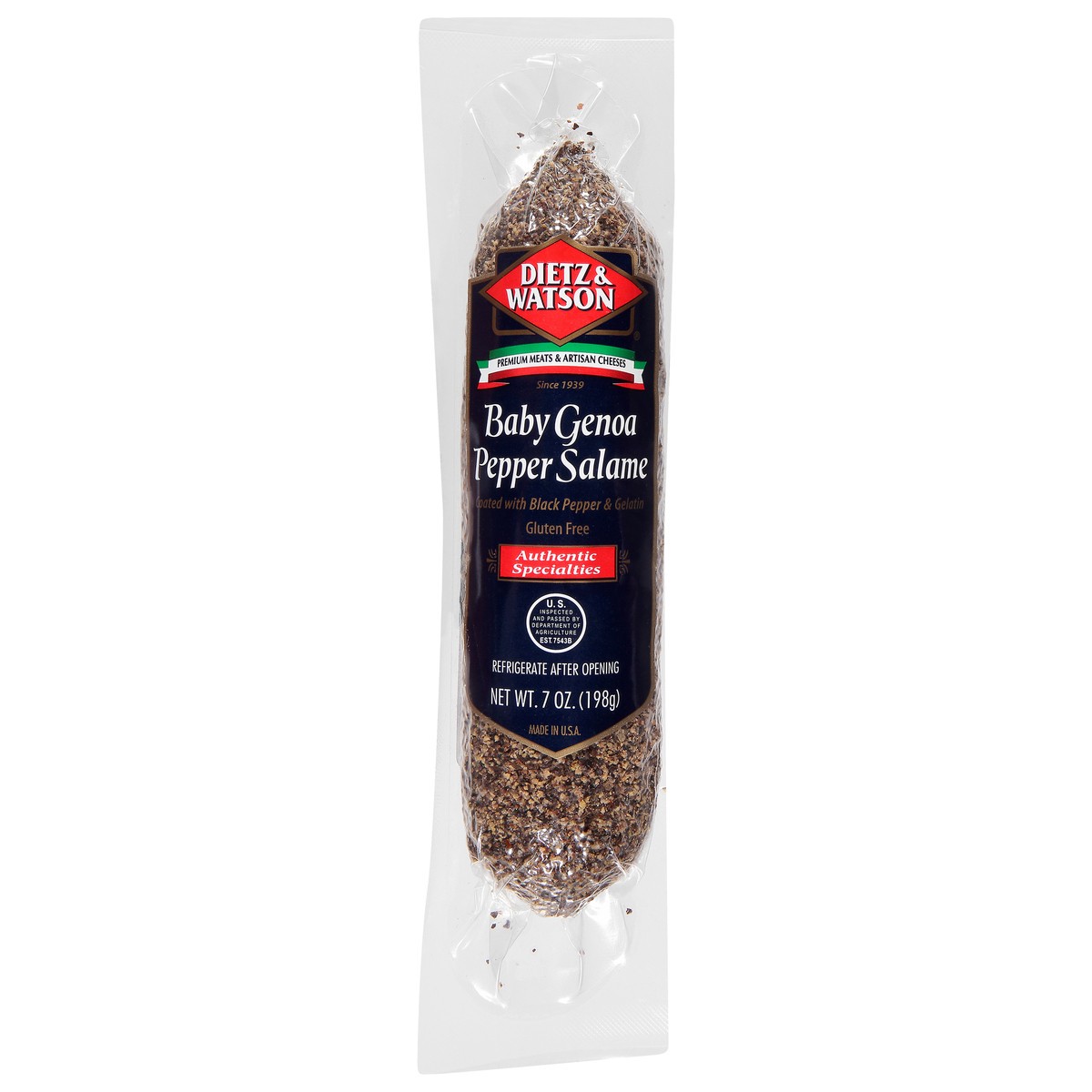 slide 5 of 11, Dietz & Watson Baby Genoa Pepper Salame, 7 oz, 7 oz