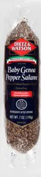 Dietz & Watson Baby Genoa Pepper Salame, 7 oz
