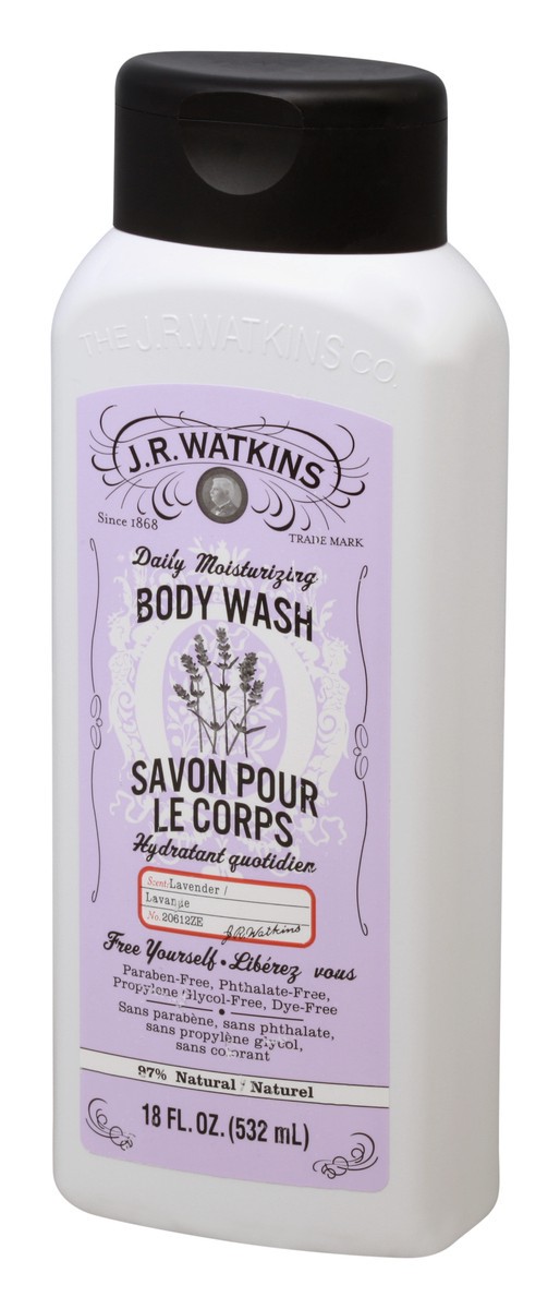 slide 3 of 9, J.R. Watkins Lavender Body Wash, 18 fl oz