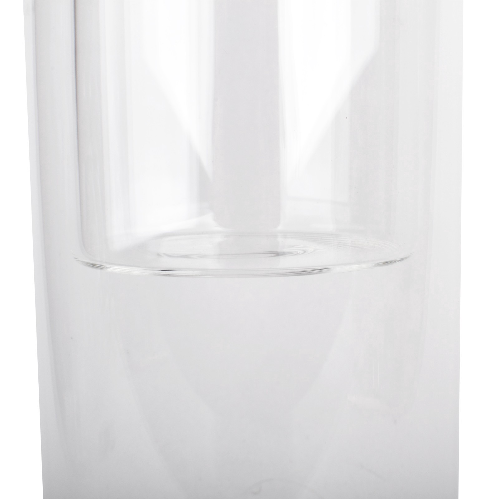 slide 2 of 3, 10" Clear Glass Dual Cylinder Candle Holder By Ashland, 3.15 in x 9.84 in