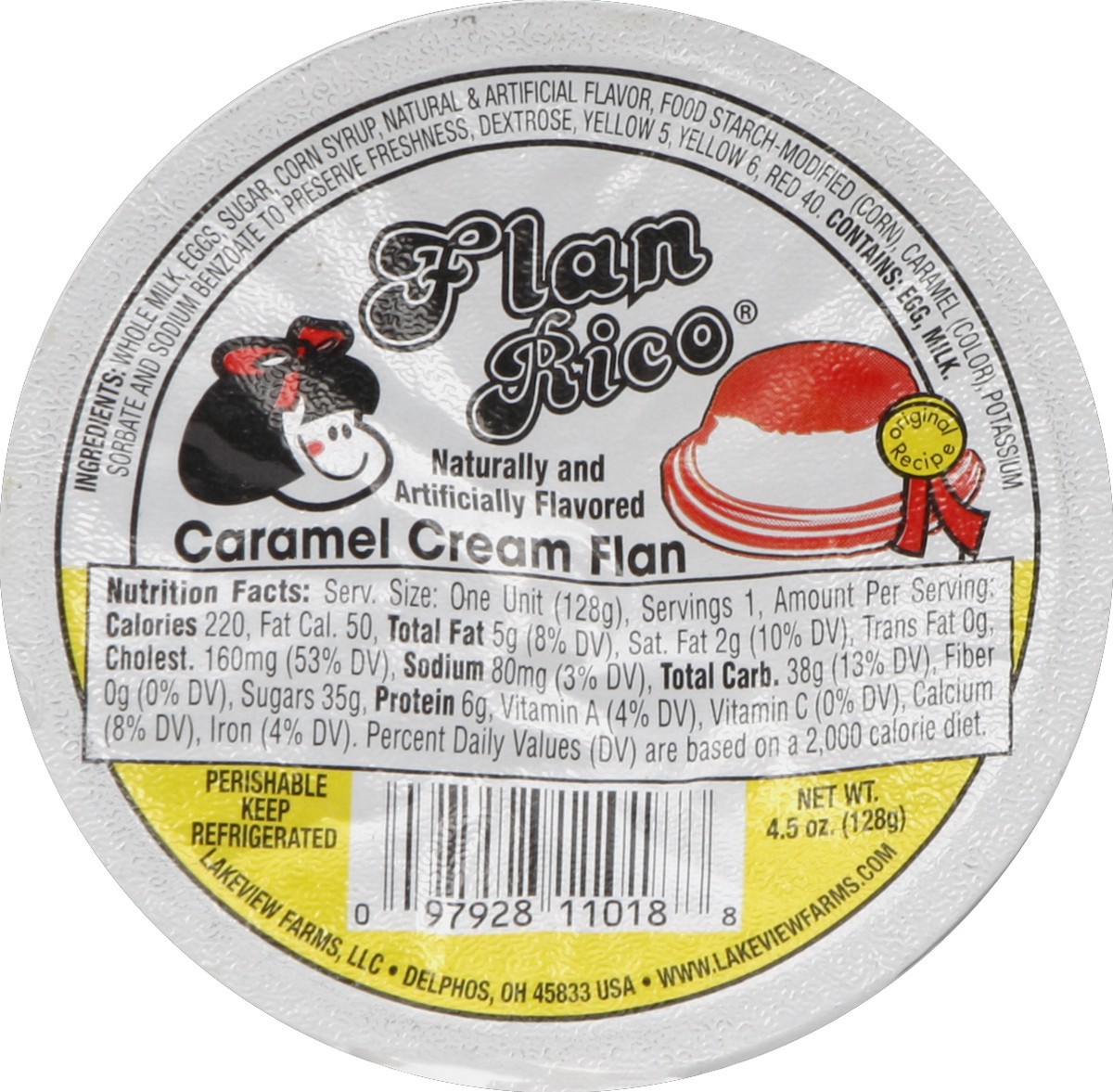 slide 2 of 3, Flan Rico Flan 4.5 oz, 4.5 oz