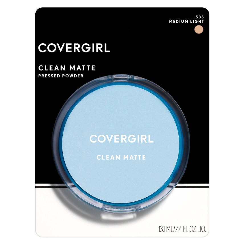 slide 18 of 43, Covergirl COVERGIRL Clean Matte Pressed Powder Medium Light 535, 10 G 0.35 OZ, 10 g