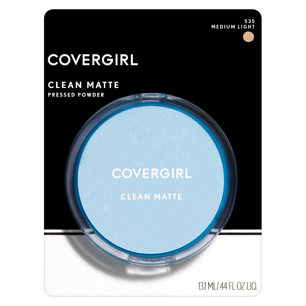 slide 27 of 43, Covergirl COVERGIRL Clean Matte Pressed Powder Medium Light 535, 10 G 0.35 OZ, 10 g