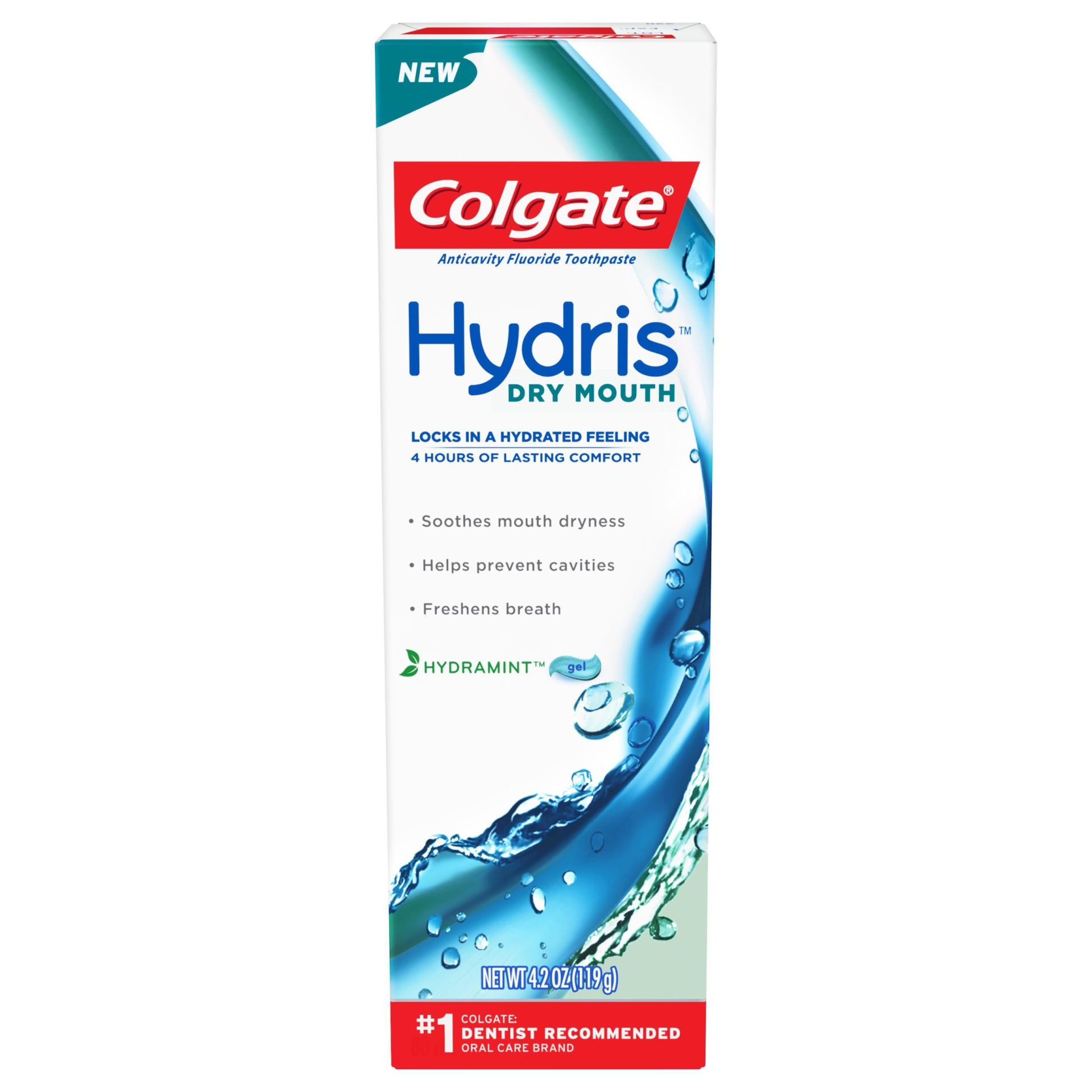 slide 1 of 7, Colgate Hydris Dry Mouth Toothpaste Mint, 4.2 oz