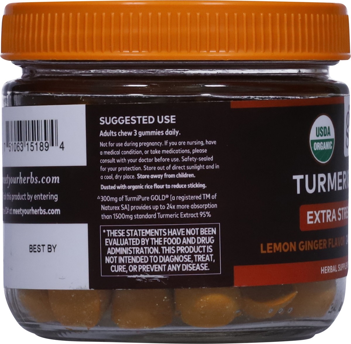 slide 9 of 14, Gaia Herbs Extra Strength Lemon Ginger Flavor Turmeric Supreme 60 Vegan Gummies, 60 ct