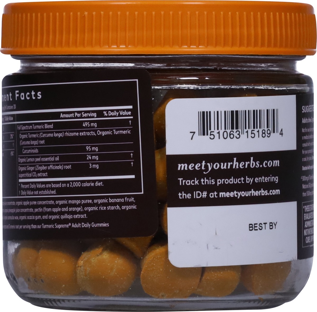 slide 13 of 14, Gaia Herbs Extra Strength Lemon Ginger Flavor Turmeric Supreme 60 Vegan Gummies, 60 ct