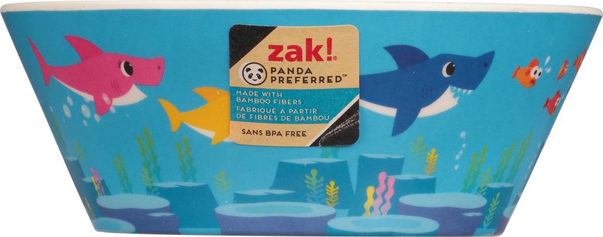 slide 7 of 12, Zak! Designs Baby Shark Melamine Bowl - Blue, 1 ct