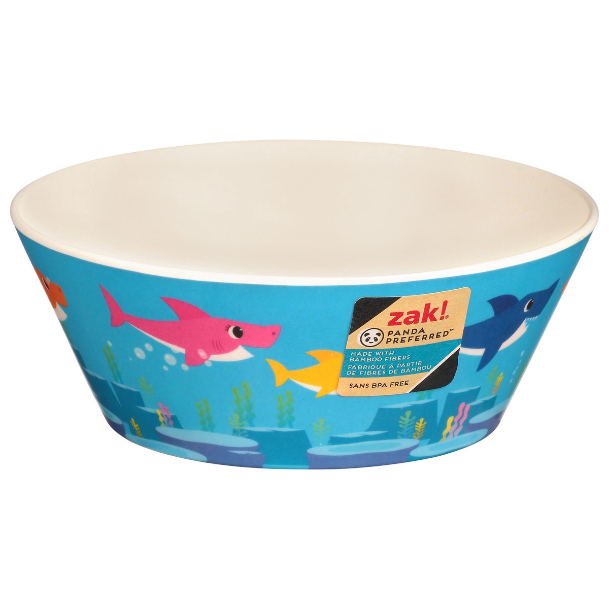 slide 6 of 12, Zak! Designs Baby Shark Melamine Bowl - Blue, 1 ct
